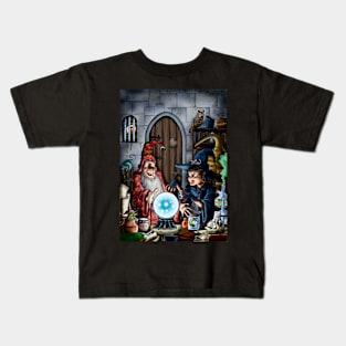 Äventyr: The Wizard and the Witch Kids T-Shirt